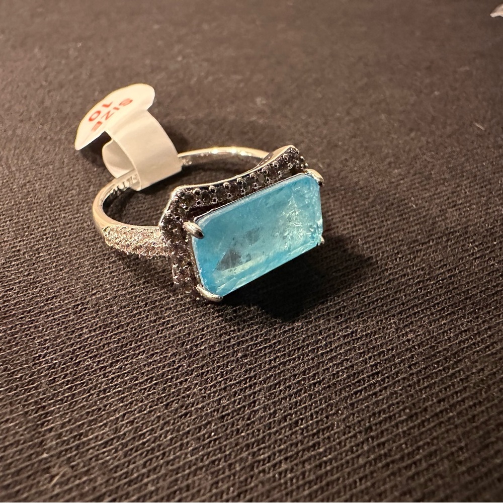 💎 Through The Looking Glass – Light Blue Quartz Ring 💎✨
